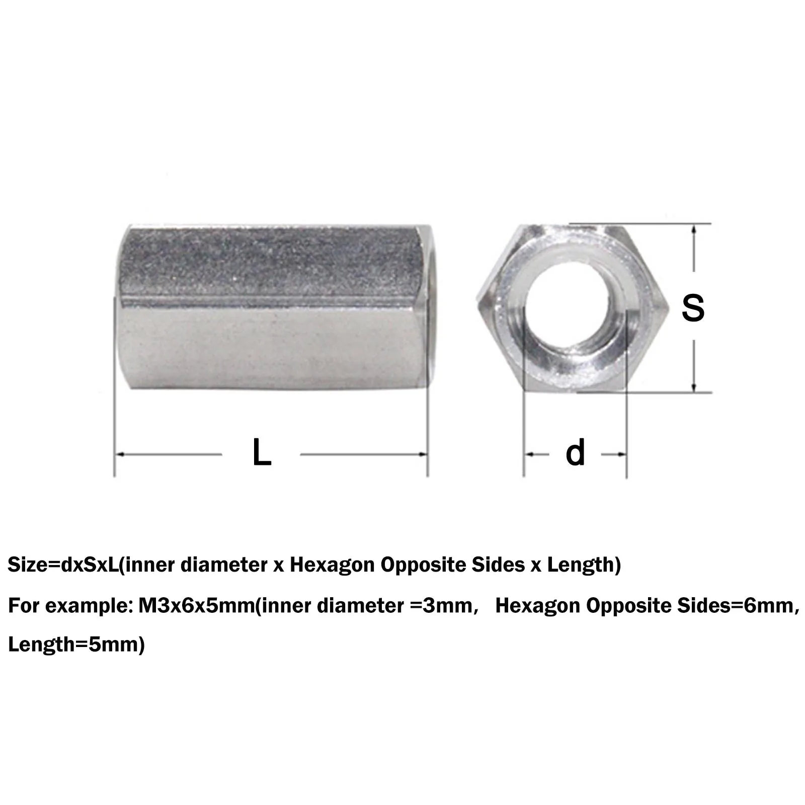304 Stainless Steel Hex Motherboard Standoff Board Rack Stud Spacing Screw Female PCB Pillars Bolt Spacer M3 M4 M5 M6 M8 M10~M18