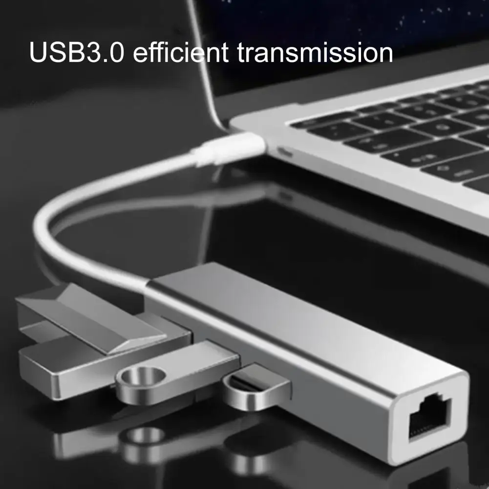 

Expansion Dock Durable High Speed Plug Play USB3.0 Ethernet Adapter Docking Station Computer Accessories