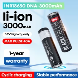 Blackcell 18650 Lithium Rechargeable Battery 3.7V 40A Power Batteries for Electric Tool Toys High Capacity 18650 3000mAh Battery