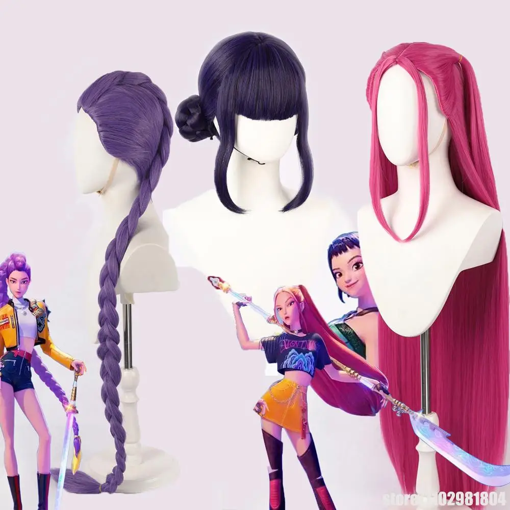 Kpop Hunters-pelucas de Cosplay Rumi Mira Zoey, accesorios para disfraz de Halloween, accesorios de vestir de película Comic-Con para mujer
