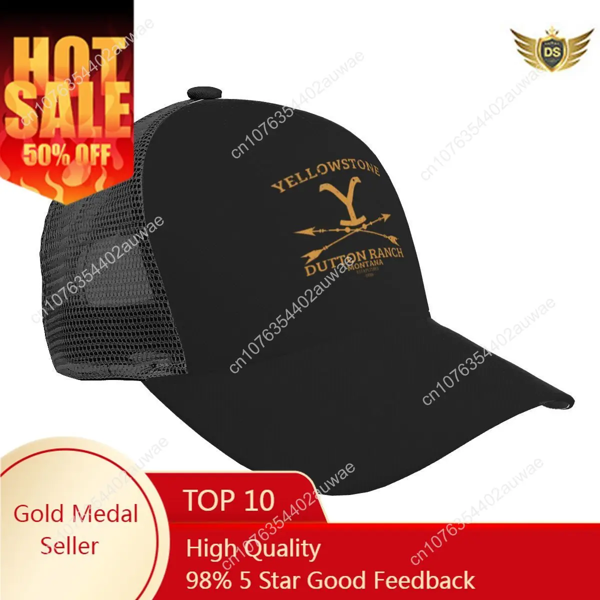 

Unisex Cap Casual Mesh Baseball Cap Yellowstone Adjustable Snapback Hat For Hip Hop Trucker Cap