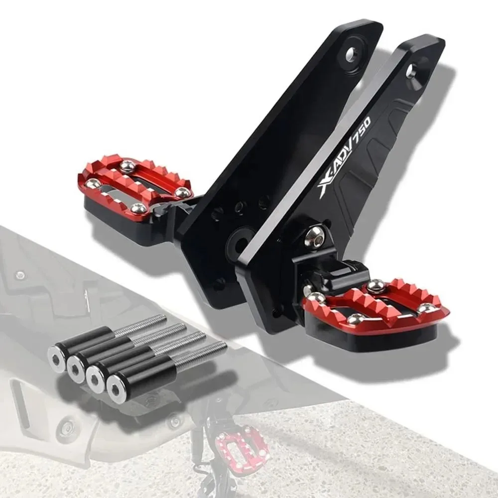 

Accessories Folding Rear Foot Pegs Passenger Foot Rest Pedal Footrest Footpegs For HONDA X-ADV XADV 750 XADV750 2021 2022 2023