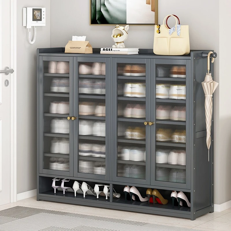 

Shoe rack multi-layer household light luxury e****mical indoor small apartment solid wood storage