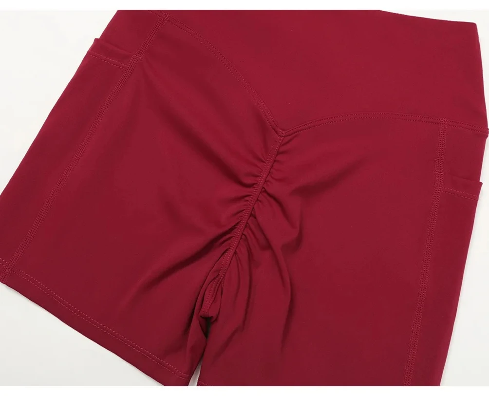 Cross Waist Butt Lifting Yoga Shorts High Waist Hip Push Up Running Short Pants Quick Dry Gym Body Shaper Workout Fitness Tights