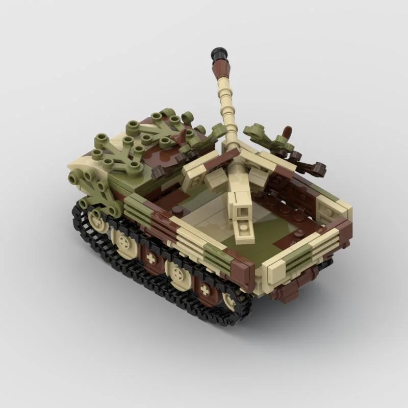 

242pcs MOC Building Blocks Small-Piece Camouflage Tank Universal Assembly WWII Tank World Blitzkrieg Children's Festival Toy