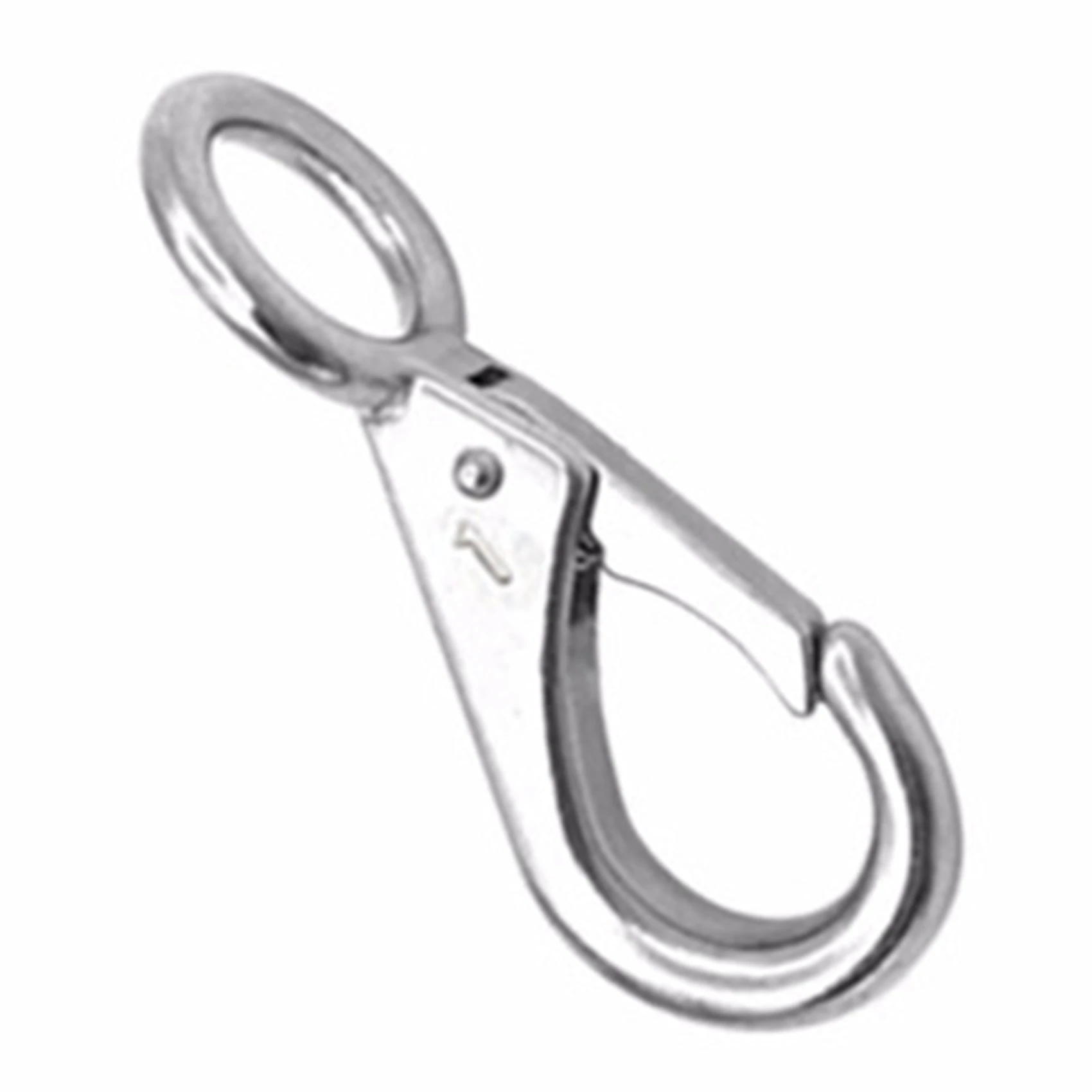 2Pcs Stainless Steel 316 Rigid Loaded Fixed Eye Spring Clip Snap Hook Carabiner Accessories for Boats