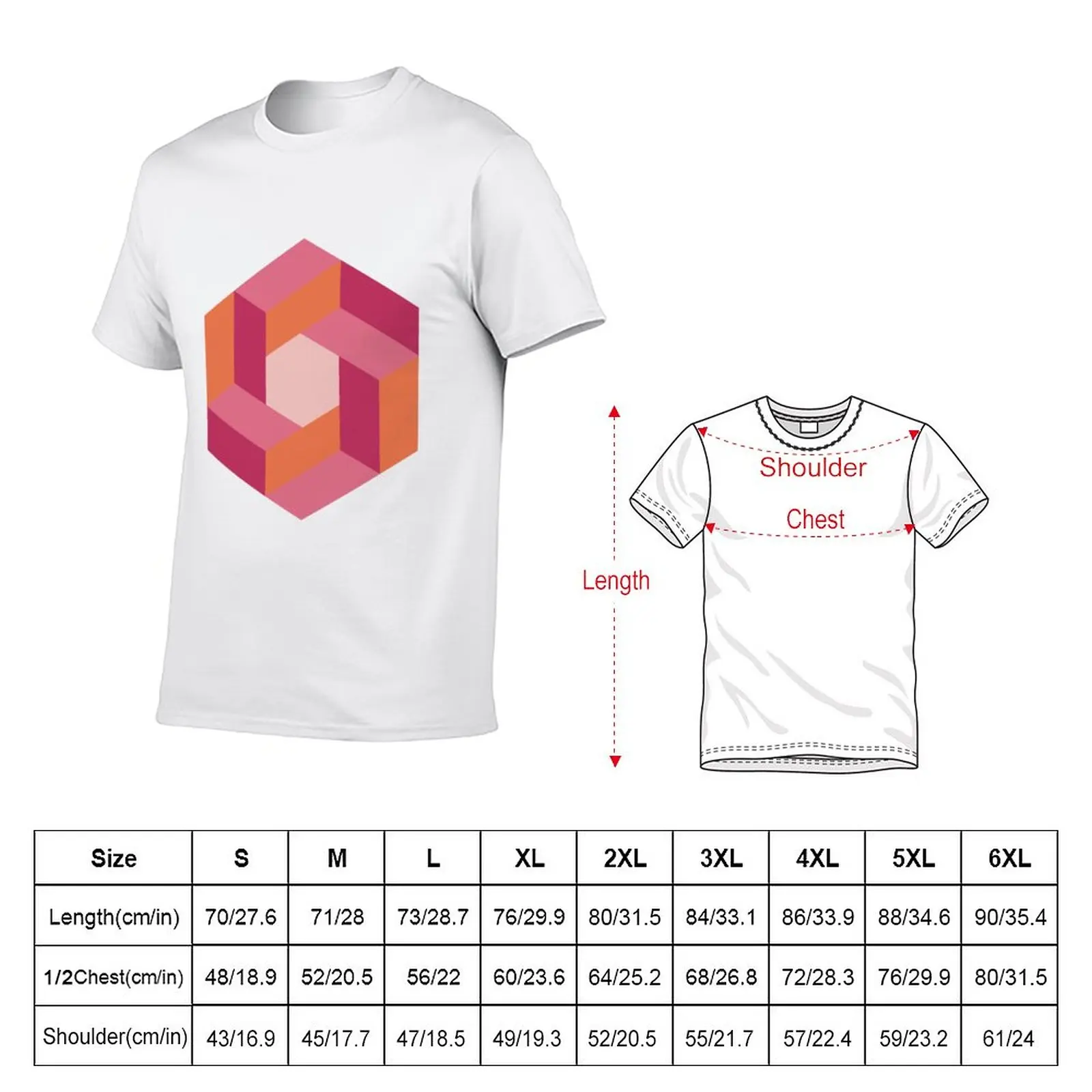 New impossible figure Escher geometry T-Shirt sweat shirt Short sleeve tee quick drying shirt sweat shirts tshirts for men