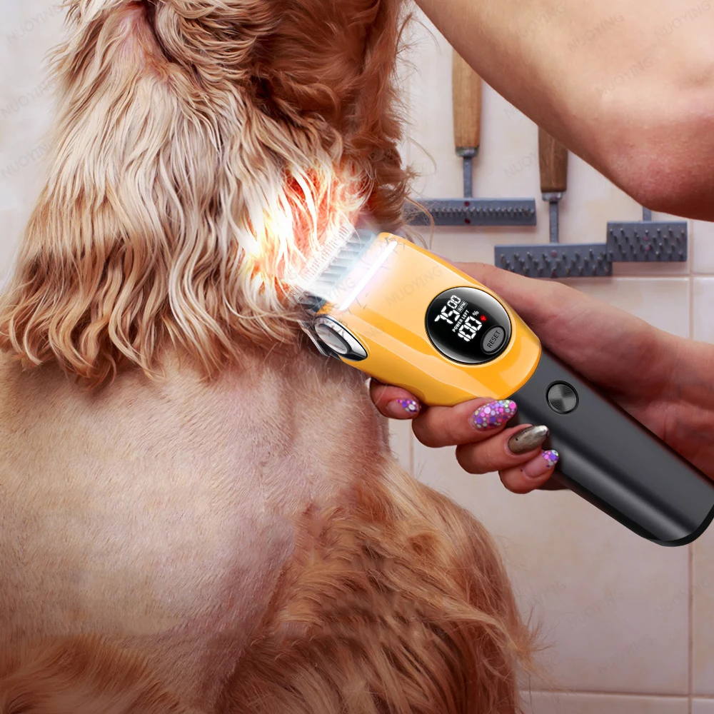 Professioneller Elektrischer Tierhaarschneider mit Geringer Lautstärke für Hunde, Katzen, Schafe und Kaninchen
