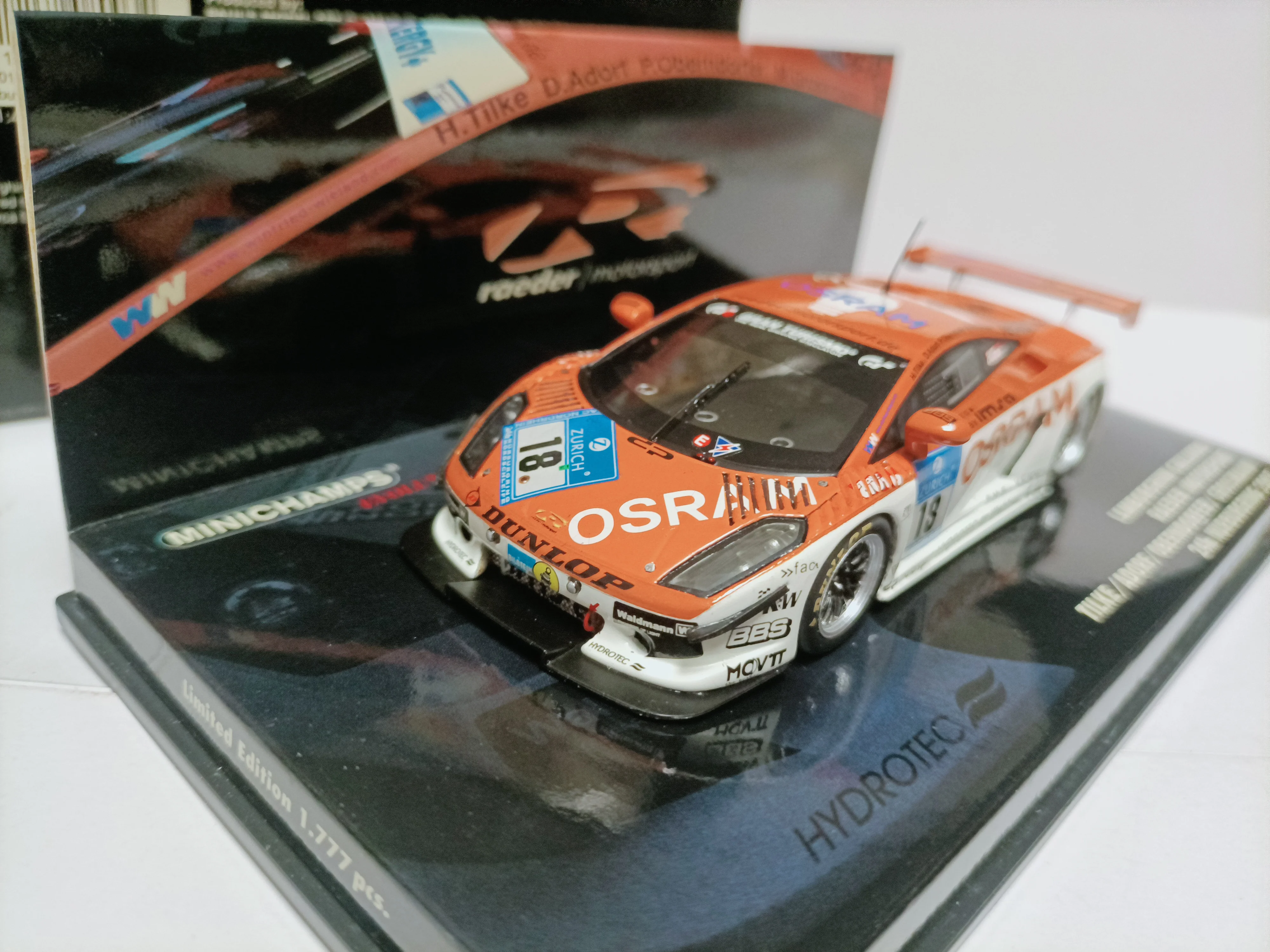 قص صغير 1 43 لامبورغيني نوربورغرينغ نموذج سباق لامبورغيني جالاردو 2007 #2