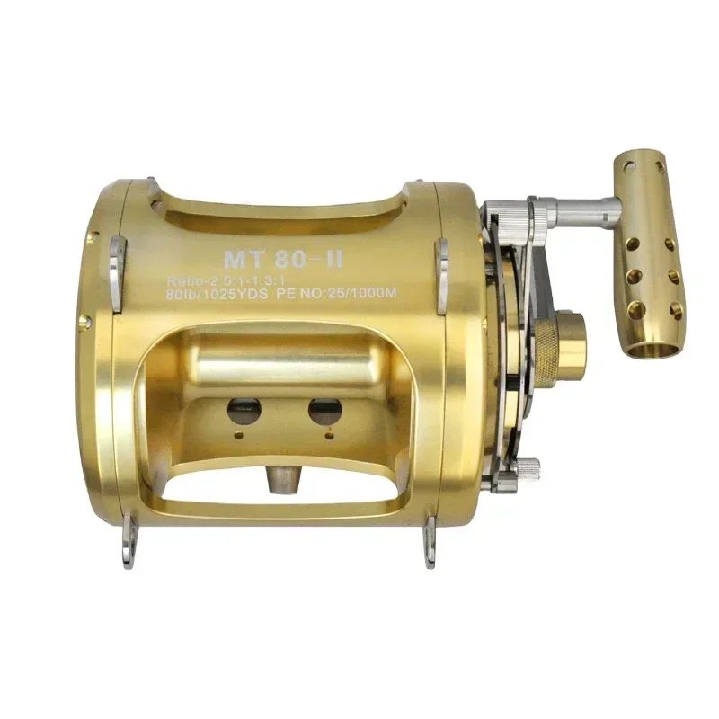 

Full Metal Big Game Fishing Reel Ocean Saltwater Deep Sea 2 Speed Tuna Reels Boat Trolling Reel