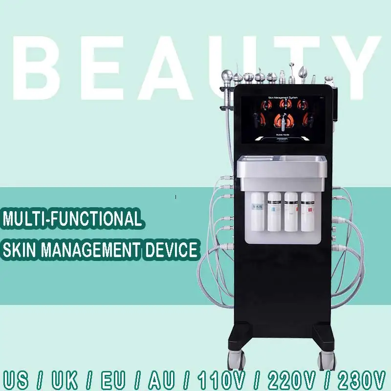 Professional Hydraulic Skin Cleansing Machine, Bubble Oxygen Therapy, Ultrasonic Water Light, Facial Lifting, Suitable for SPA a