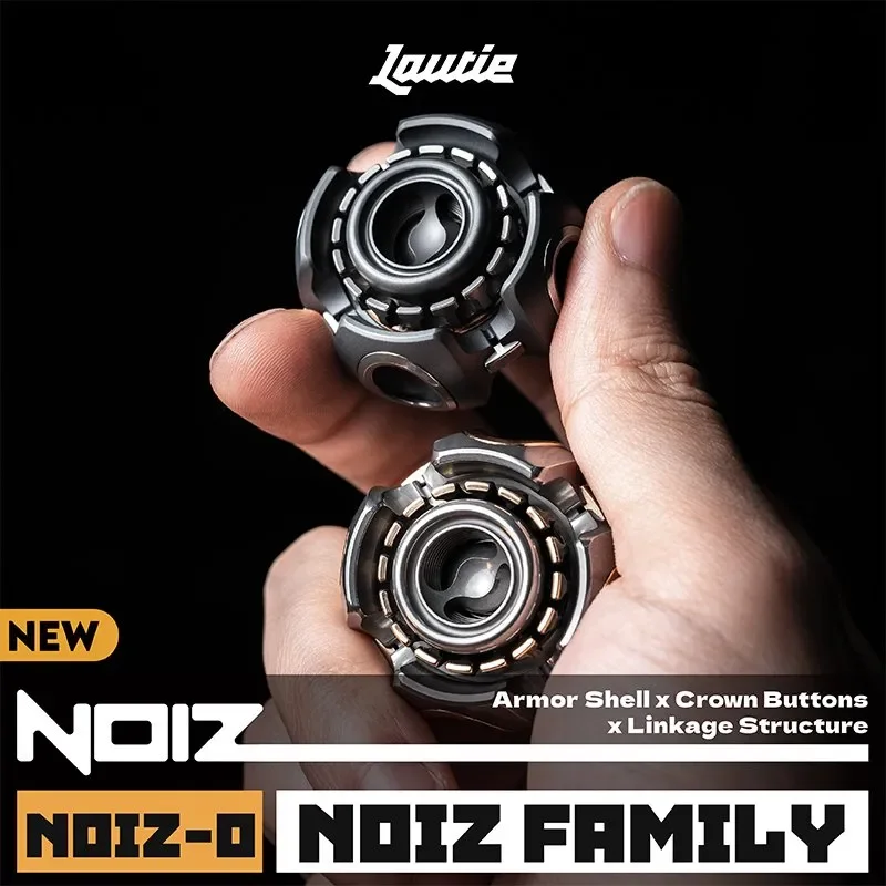 LAUTIE Noiz O Fidget Spinner Noiz Series Crown Button Metal Fidget Toy Stress Office Stress Release Toy