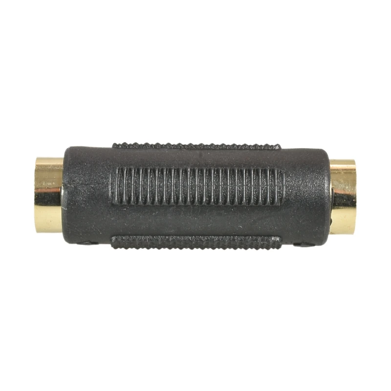 Adaptateur de câble d'extension S-vidéo 4 broches femelle vers femelle, convertisseur de prise AV audio et vidéo plaqué or SVIDEO