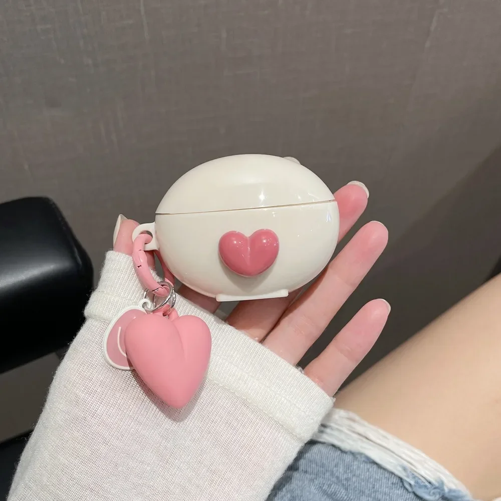 สำหรับ Huawei freebuds 5I เคสน่ารักรัก keychian ซิลิโคนหูฟังสำหรับ Huawei ฝาครอบ Freebuds5i fundas funda