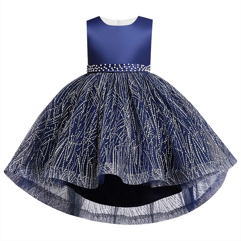 New High-grade Embroidery Girls Dresses For Christmas Party Princess Dresses,Sleeveless Wedding Dress Fpr Girls Clothes