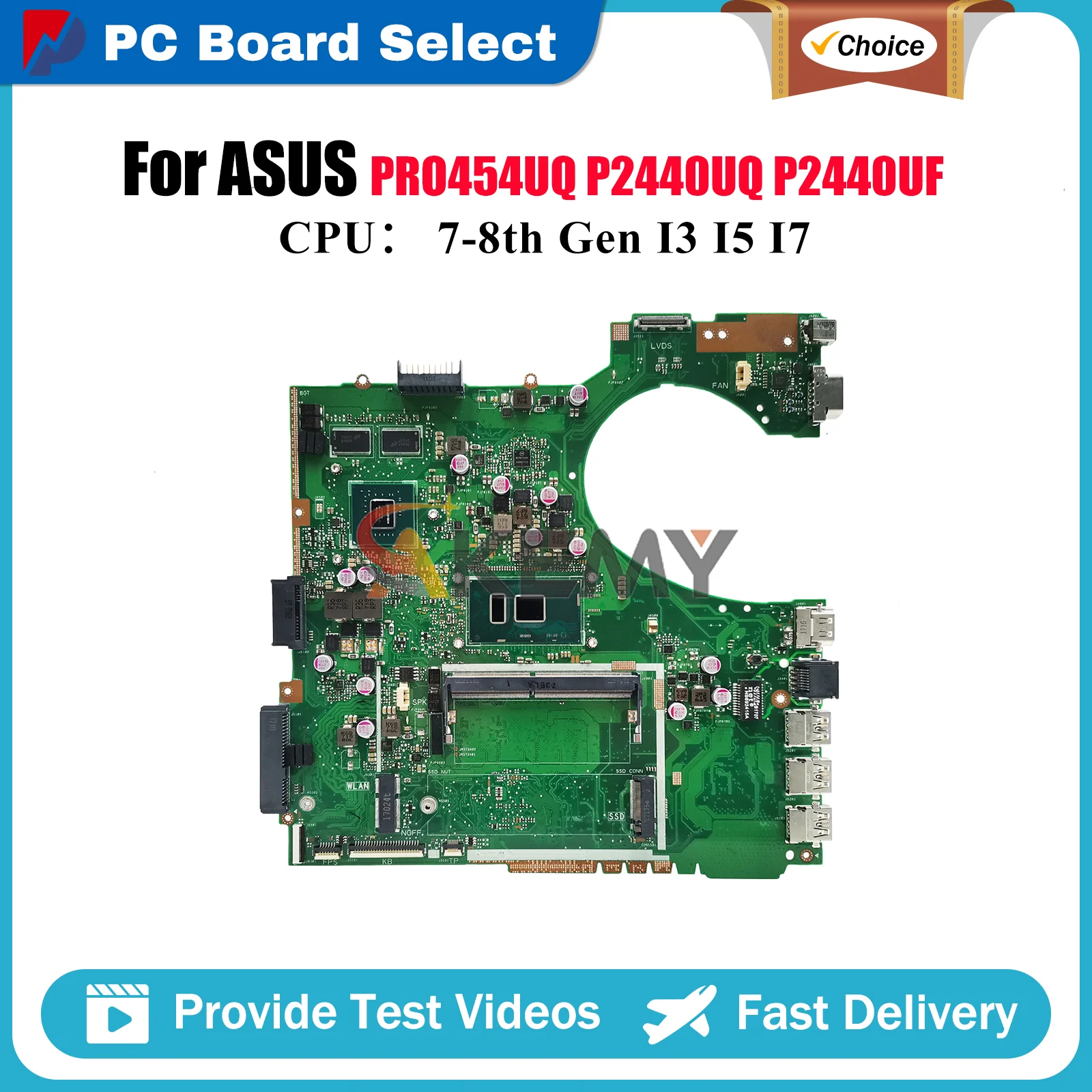 

P2440UQ Материнская плата для ноутбука ASUS ProArt PRO454UQ P2440UF P2440UQ P2440U Материнская плата для ноутбука с процессором I3 I5 I7 в порядке быстрая доставка