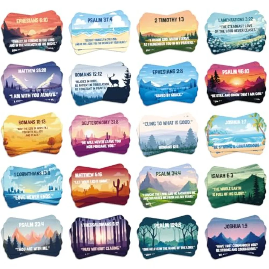 300 قطعة من بطاقات آية الكتاب المقدس كودوس، بطاقات تأكيد الصلاة، هدايا مسيحية، اقتباس ملهم صغير للنساء والطالبات #1