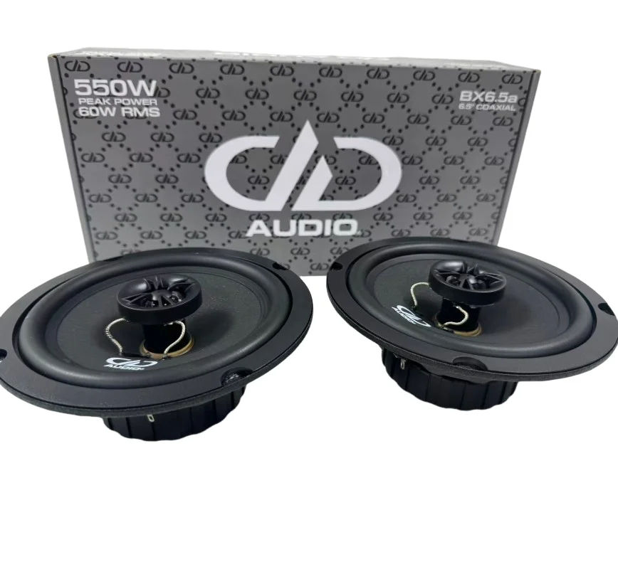 1 Pair DD Audio BX6.5a 6.5'' Coaxial Midrange Car Speakers 550W Max Power 60W RMS 4 Ohm PEAK POWER Car Audio Speakers Designed