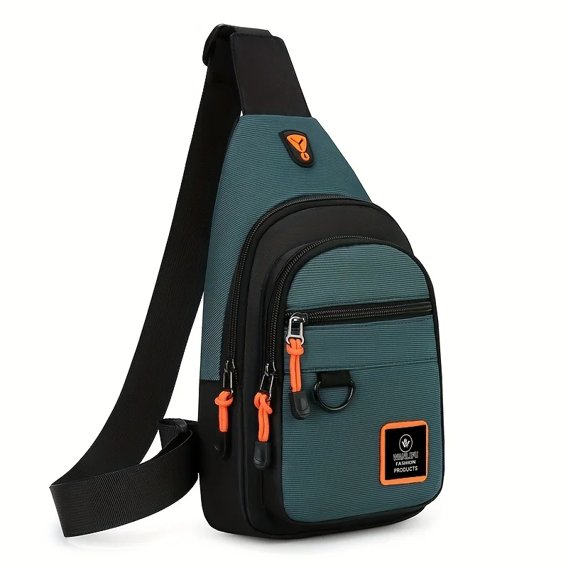 Fashion Men's Chest Bag Handbag Lightweight Nylon Fabric Crossbody Shoulder Bag Stylish Casual Men's Waist Packs Male Chest Bag