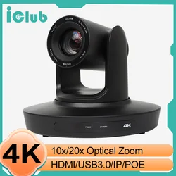 4k 10/20X Video Conference Camera HDMI USB3.0 LAN  Ptz Broadcasting Camera With Remote Control for Church Live Streaming Worshop