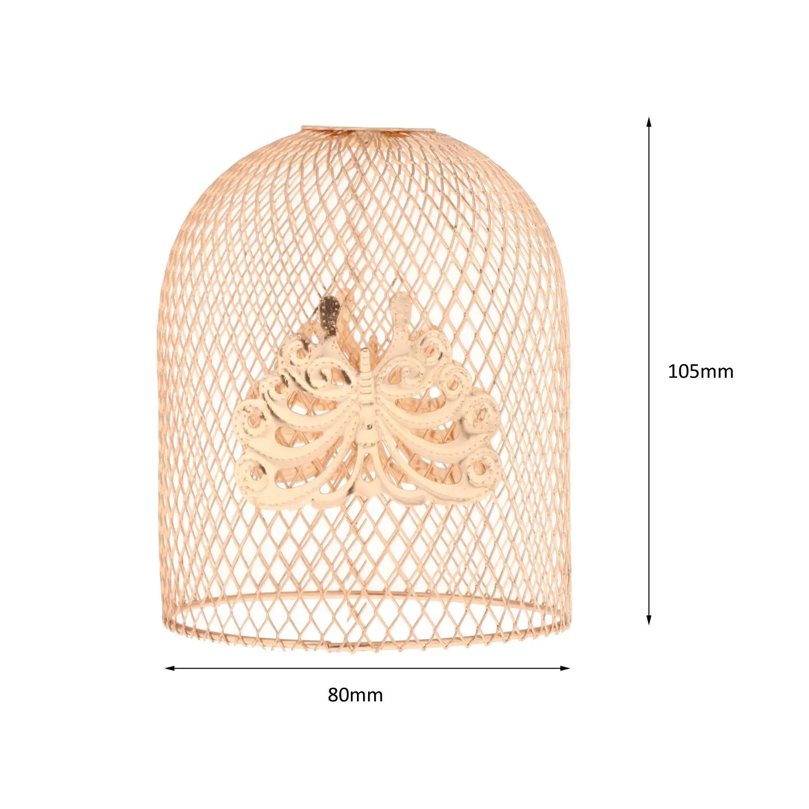 Wire Cage Lampshade, Metal Cage Bulb Guard Pendant Lighting Fixture Drop Lamp Holder
