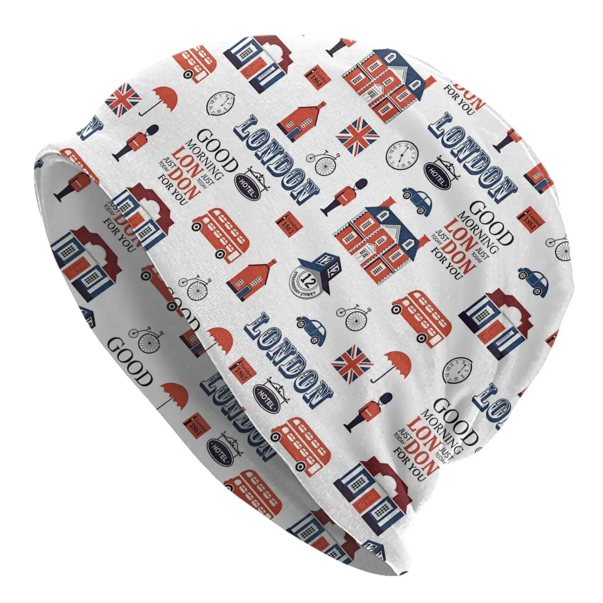 Charming London Bonnet Hat Fashion Ski Skullies Beanies Hats A Whimsical Ode for Men Women Spring Head Wrap Cap