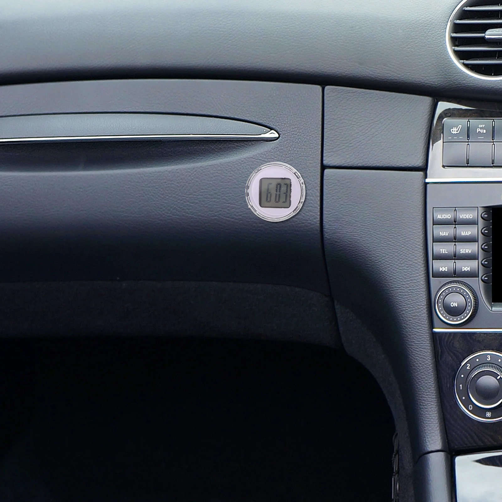 

3Pcs Electronic Clock Accessories Compact Waterproof Mini Stick-on Digital Clock for Motorcycle Car Auto Mini Digital Clocks