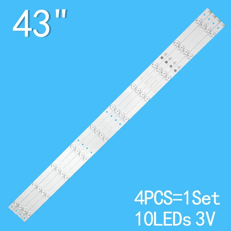 

855mm LED TV backlight Stirp For LB-C430F14-E1-L-G1-SE3 SE2 for dexp f43b7200c le43a509 le43a69 BBK 43lem-1015/ft2c 43LEM1018