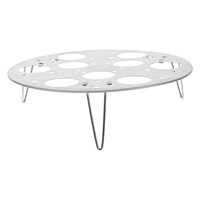 9 Hole 304 Stainless Steel Steamed Rack Reusable Tray Wok Stand Tool Elevated Design Boiling Eggs Safe High
