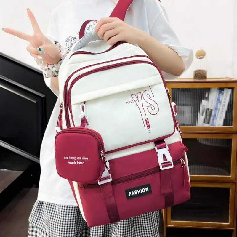 

Детский школьный рюкзак, студенческий рюкзак, дорожная сумка для хранения, школьный рюкзак для школьников средней школы, детский модный подарок Y2K, оптовая продажа