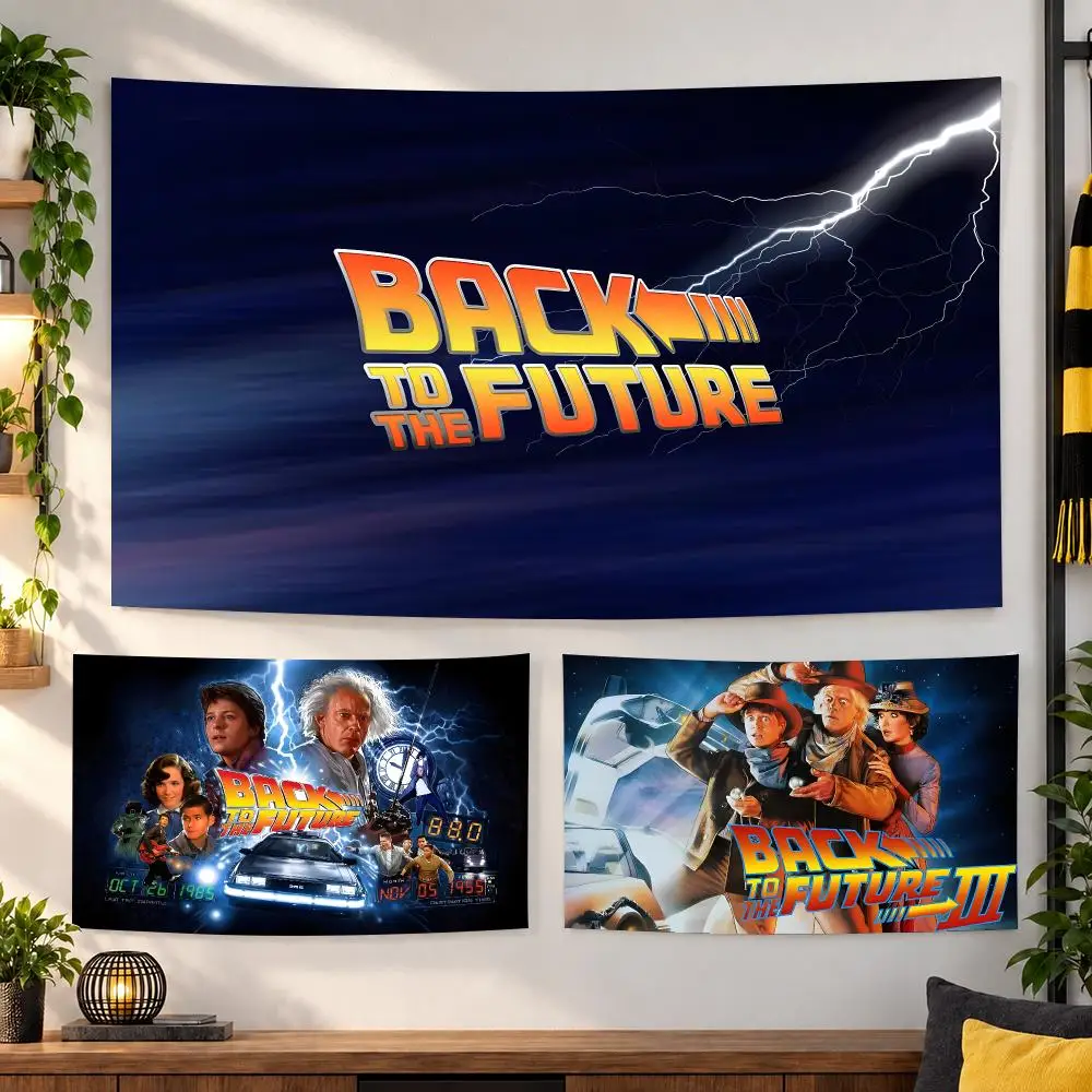 Movie Back To The Future Tapestry Wall Hanging, Suitable For Living Room, Bedroom, Study, Party Home Decor Gift