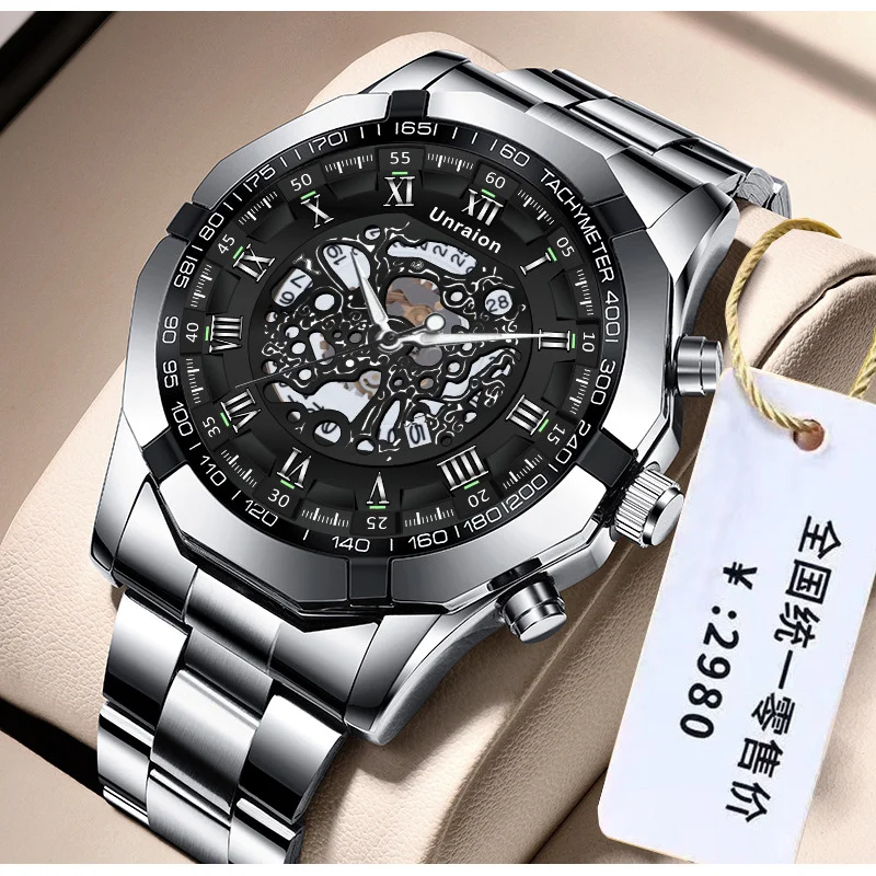 2025 Business Men's Watches Waterproof Calendar Luminous Fashion Quartz Watch For Man Stainless Steel Male Clock Reloj Hombre