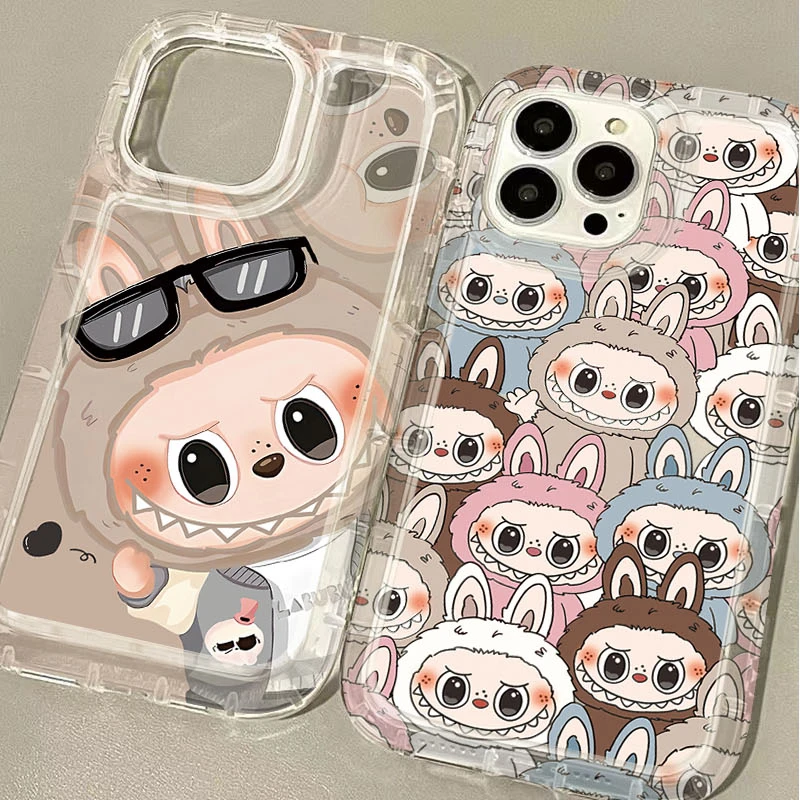 

Прозрачный чехол Cartoon Labubu для Xiaomi 13T 12T 14 13 12 Pro 10 11 Lite 5G NE POCO X6 X5 X4 GT X3 NFC F3 F4 F5 F6 Pro M5S Back Capa