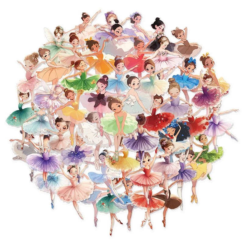50PCS Cute Ballet D…