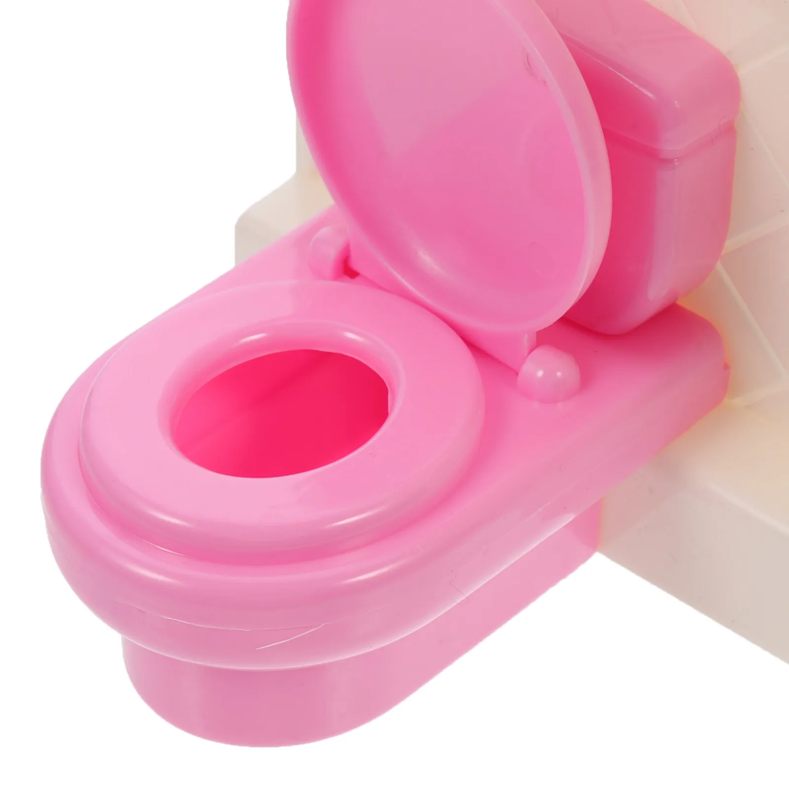 

1Set Minihouse Bathroom Furniture Bathtub Toilet Miniature Accessories Micro Scene Ornament Kids Playhouse Decor