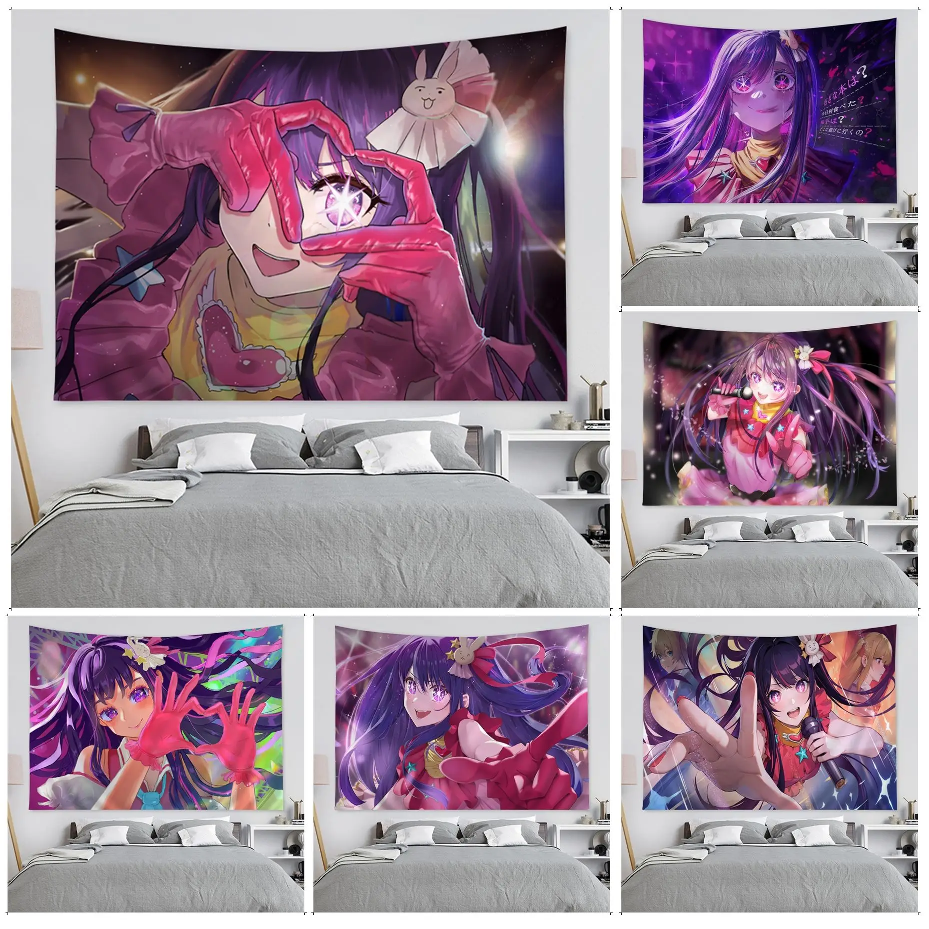 

Oshi no Ko Tapestry Hanging Bohemian Tapestry Indian Buddha Wall Decoration Witchcraft Bohemian Hippie Cheap Hippie Wall Hanging