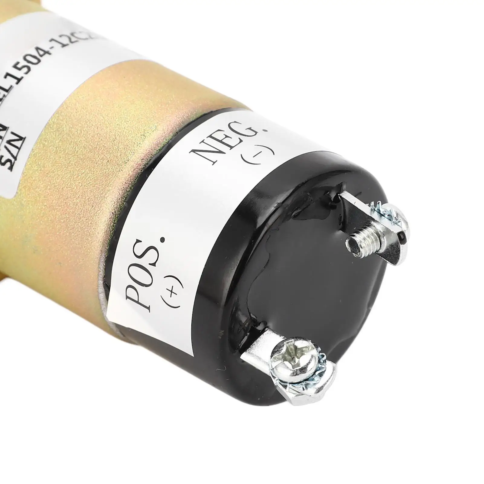 DC12V Stainless Steel Shutoff Solenoid with Anti-Interference for df 750 Engine - Sensitive Response, 2 Terminals