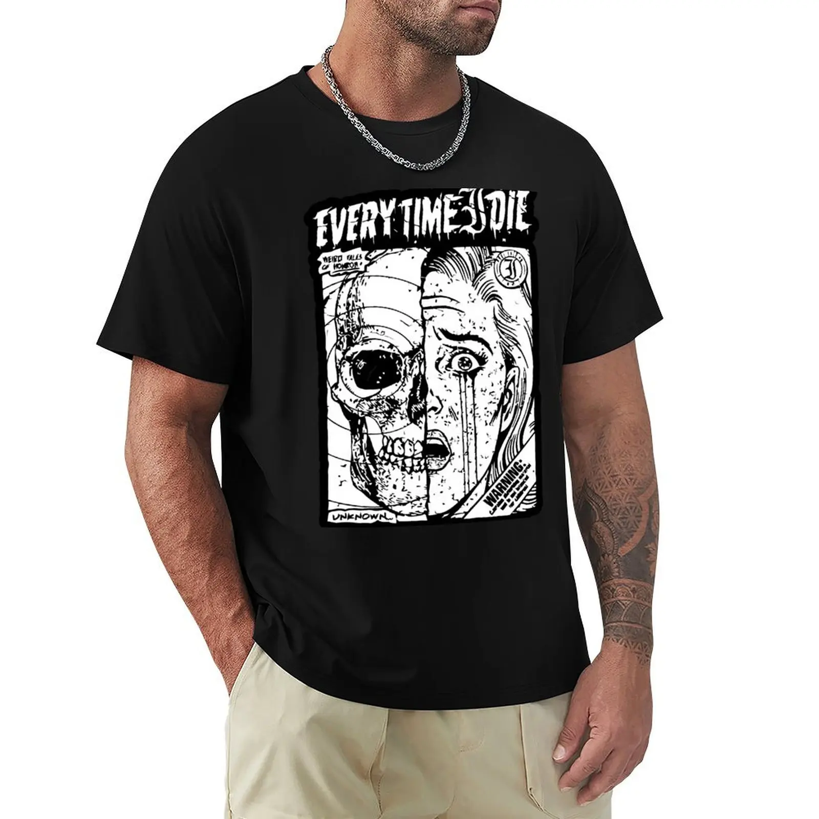 Every Time I Die Merch Mixed Face T-Shirt t shirts for man cotton soft T-Shirt