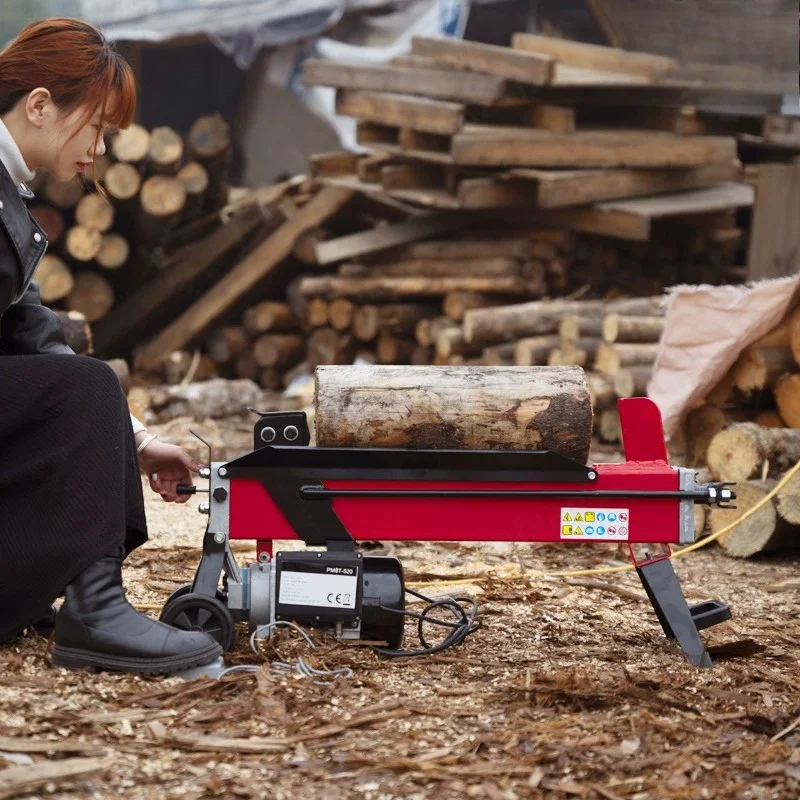 Electric Log Splitter, Hydraulic Automatic High Efficiency Wood Splitter For Home Farm, Firewood Cutting Machine