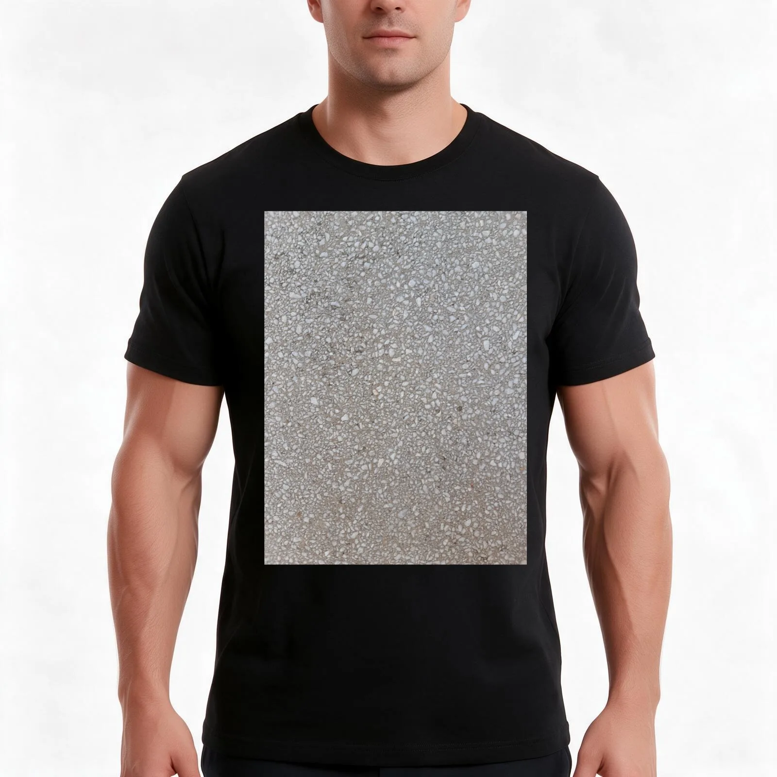 Concrete texture background T-Shirt Summer Casual Cotton Tee Oversized Streetwear Tops Vintage Graphic Print 100% Cotton