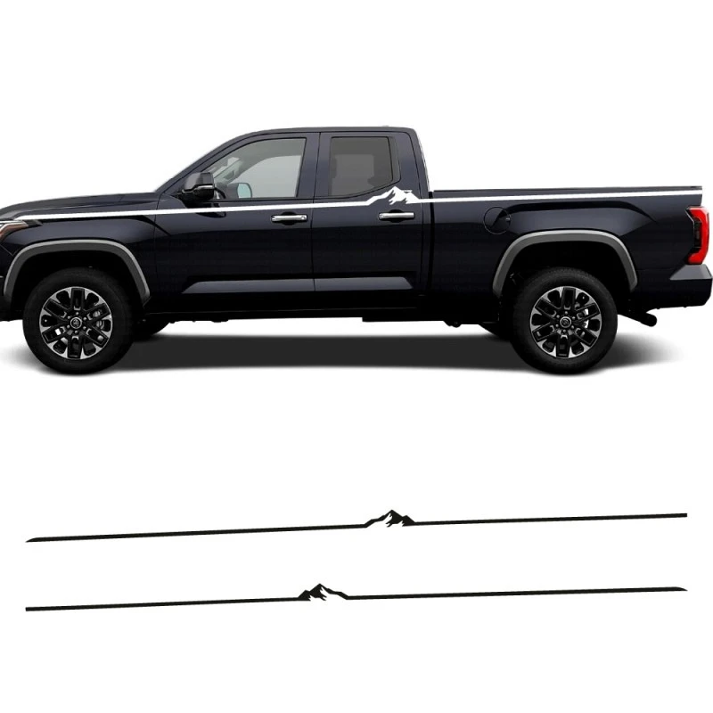 

Car Vinyl sticker FOR Toyota Tundra Hilux Tacoma body customized decoration modification sporty Decal Mountain Line
