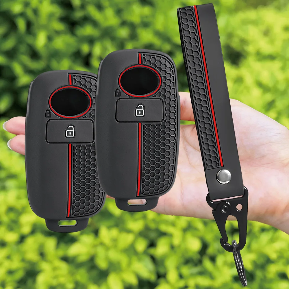 For Toyota Raize Veloz Yaris Vitz Wigo For Daihatsu Rocky Tanto 1 Button Protective Silicone Key Cover 1 Button
