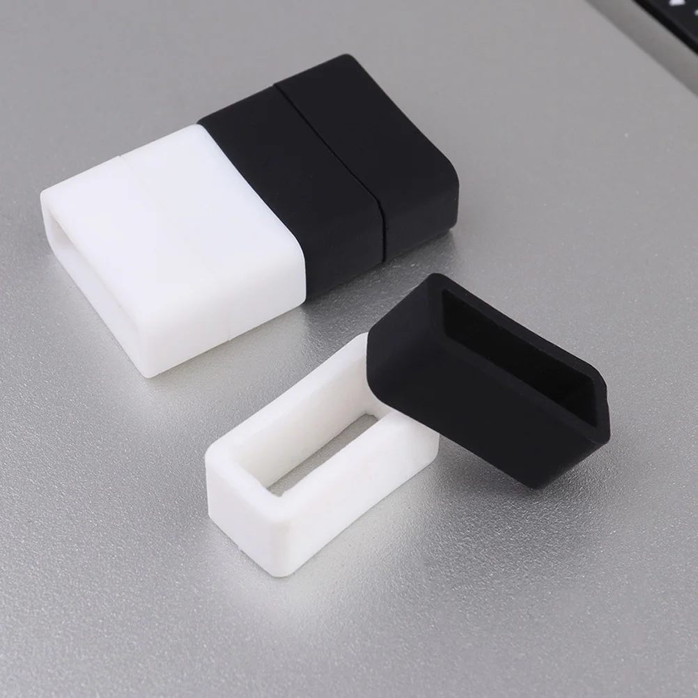 8 Uds. Anillo de silicona con cierre de correa de reloj Material Premium textura suave y cómoda se adapta a la mayoría de correas 18Mm negro blanco