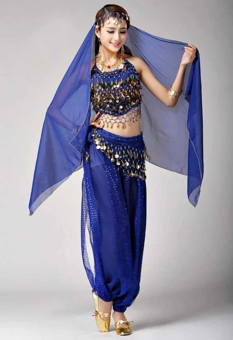 4pcs Sets Sexy India Egypt Belly Dance Costumes Bollywood Costumes Indian Dress Bellydance Dress Womens Belly Dancing Costume