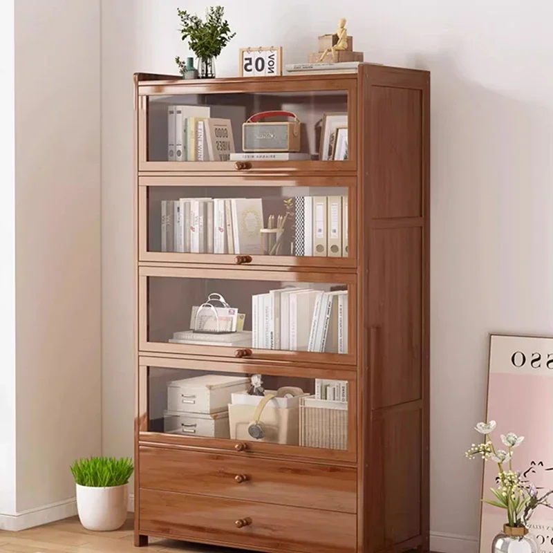 

Magazine Shelving Book Case Living Room Book Closet Acrylic Display Adult Modern Book Case Wood Estanteria Modern Furniture