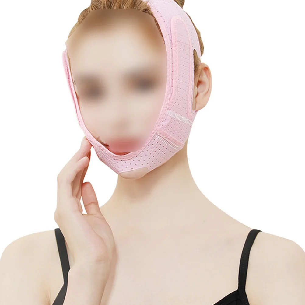 Breathable Chin Strap For Women Face Face Lifting Belt Soft Skin-Friendly Masseter Muscle Support Snoring Prevention