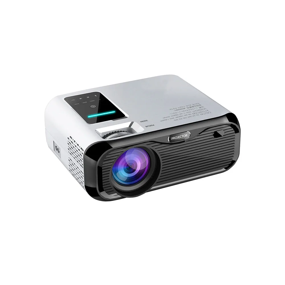 Full HD Manual Focus Keystone LCD Projector With Smart Mirror Screen Supports 4K 1080p