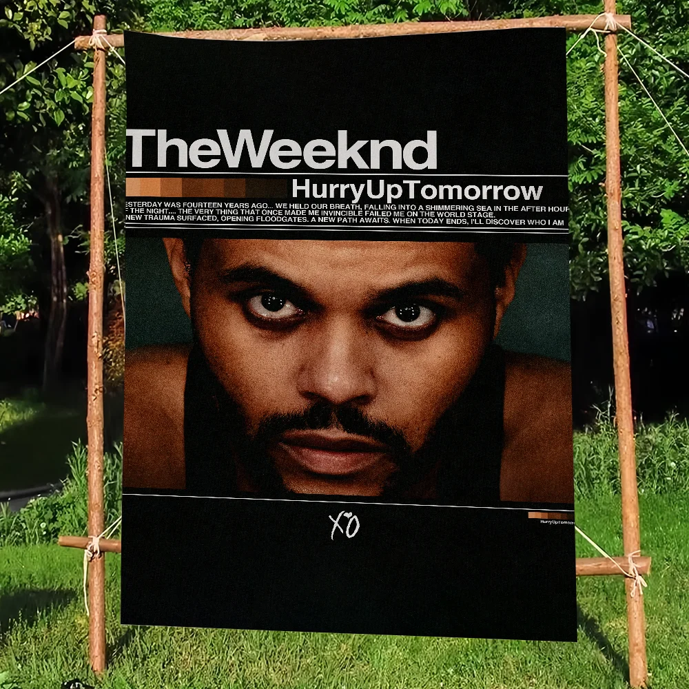 The Weeknd Hurry Up Tomorrow flag For Living Dorm Decor Art Garage Room Home Bar Wall Club Live Decoration Banner