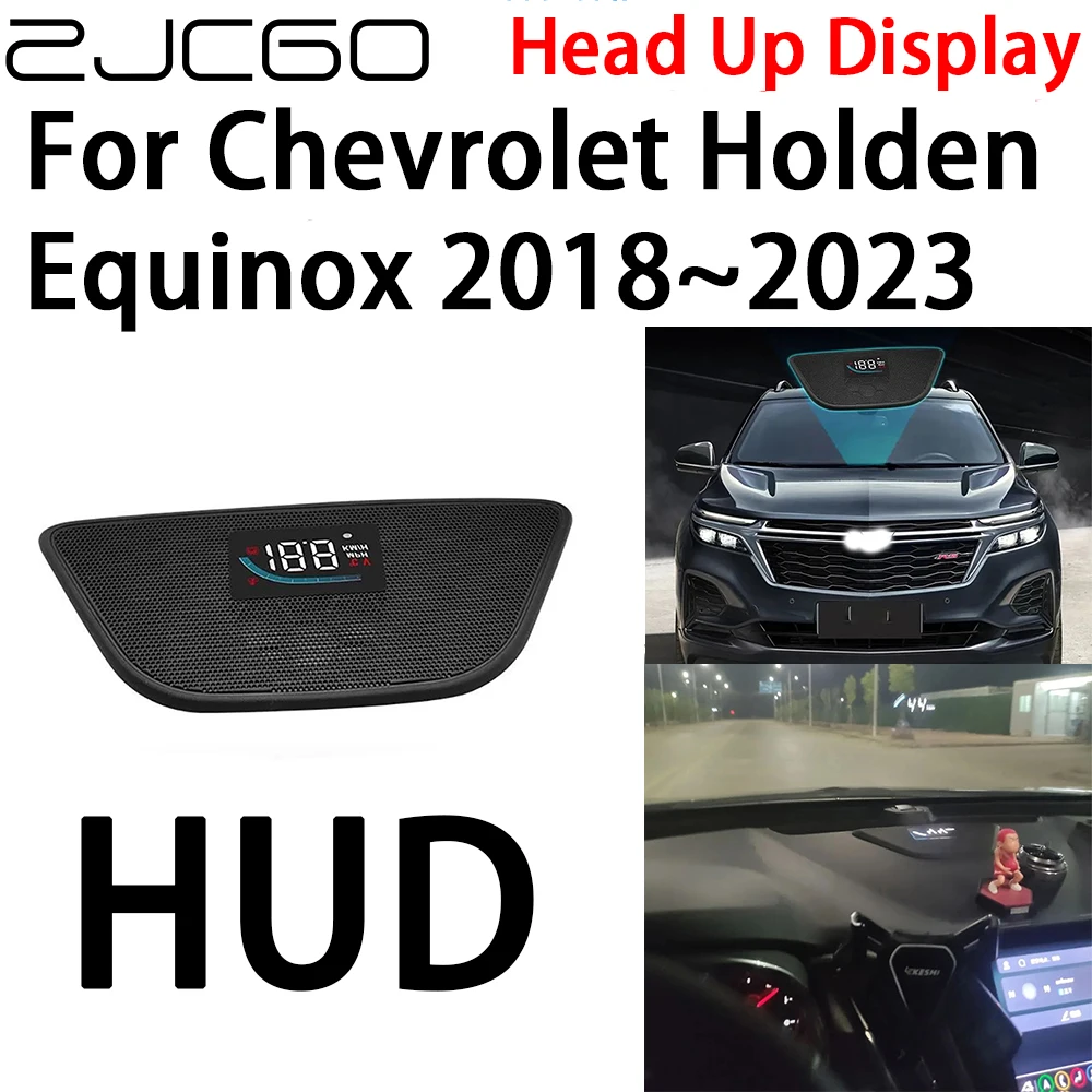 ZJCGO Car HUD Head Up Display Speedometer Projector Alarm Electronic Accessories for Chevrolet Holden Equinox 2018~2023