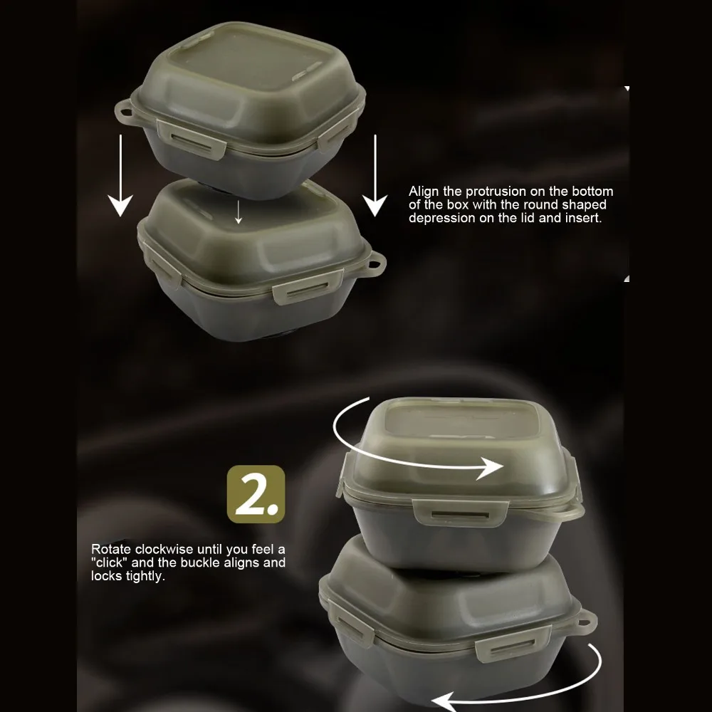 PP Silicone Egg Storage Box Olive Green Shock Proof Egg Holder Tray Portable 4 Grid Egg Container Case Camping Picnic